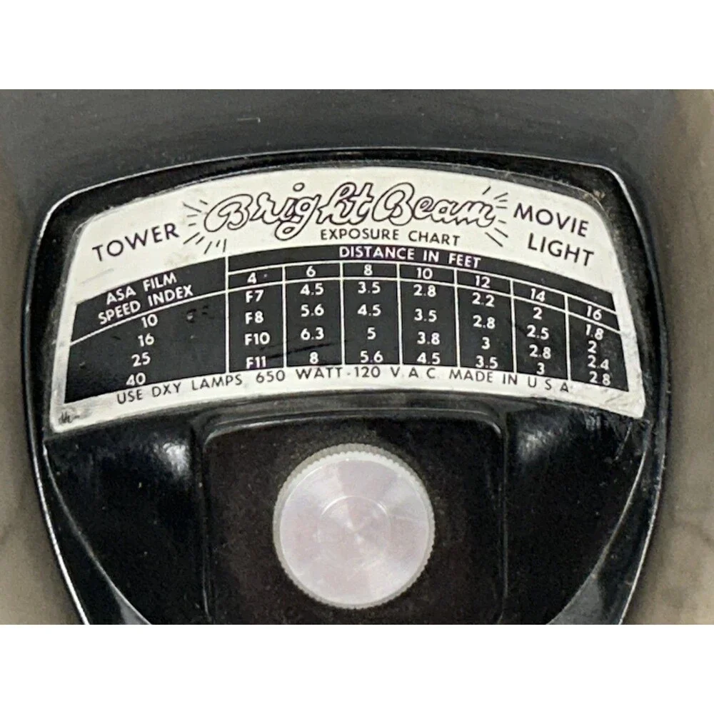 1960s Sears Bright Beam Tower Movie Light 650 Watt Tested-Works